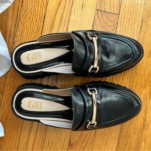 Gianni Bini never worn black loafer mules